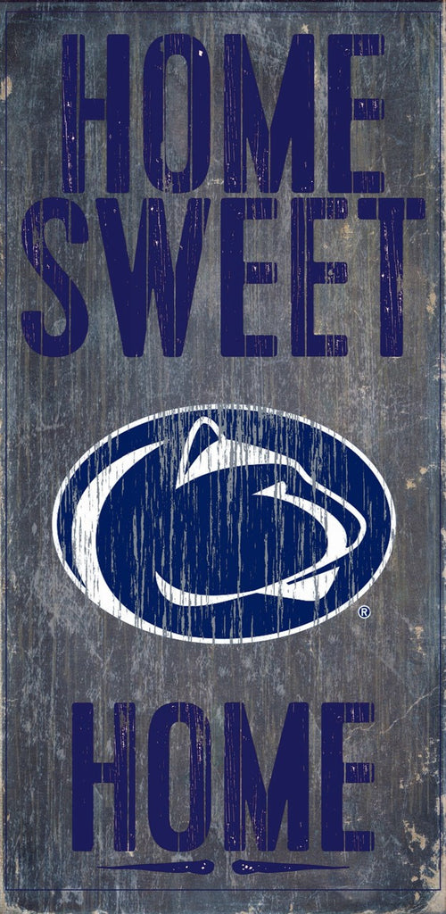 Penn State Nittany Lions Wood Sign Home Sweet Home 6"x12"