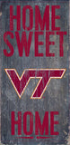 Virginia Tech Hokies Wood Sign