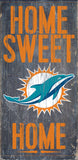 Miami Dolphins Wood Sign