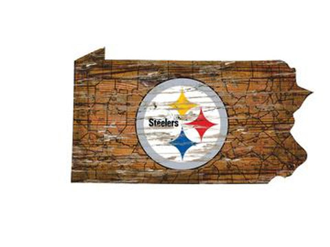 Pittsburgh Steelers Wood Sign State Wall Art Special Order