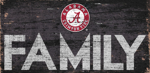 Alabama Crimson Tide Sign Wood 12x6 Family Design Special Order