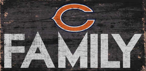Chicago Bears Sign Wood 12x6 Family Design Special Order