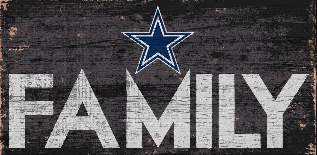 Dallas Cowboys Sign Wood 12x6 Family Design Special Order