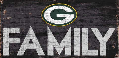 Green Bay Packers s Sign Wood 12x6 Family Design