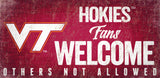 Virginia Tech Hokies Wood Sign