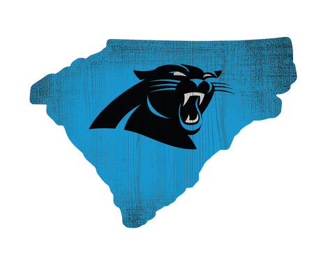 Copy of Carolina Panthers Sign Wood Logo State Design
