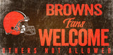 Cleveland Browns Wood Sign