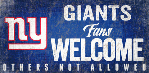 New York Giants Wood Sign