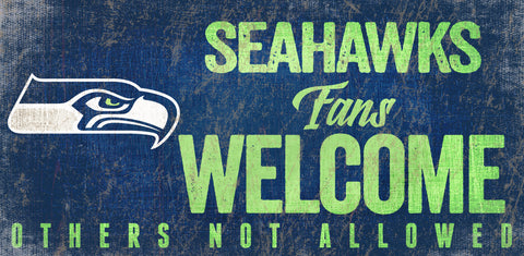 Seattle Seahawks Wood Sign
