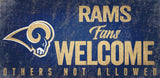 Los Angeles Rams Wood Sign