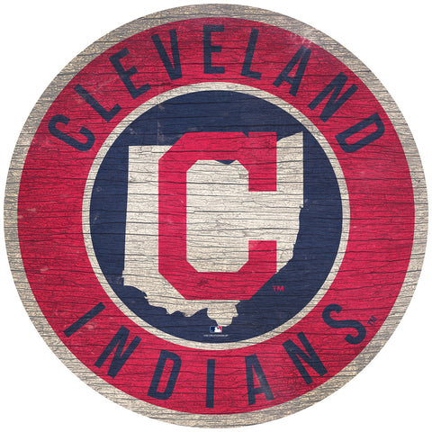 Cleveland Indians Wood Sign