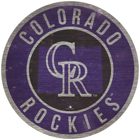 Colorado Rockies Wood Sign