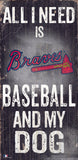 Atlanta Braves Wood Sign