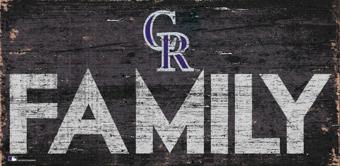 Colorado Rockies Sign Wood 12x6 Family Design Special Order