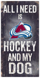 Colorado Avalanche Wood Sign