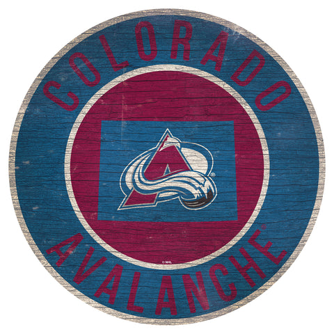 Colorado Avalanche Wood Sign