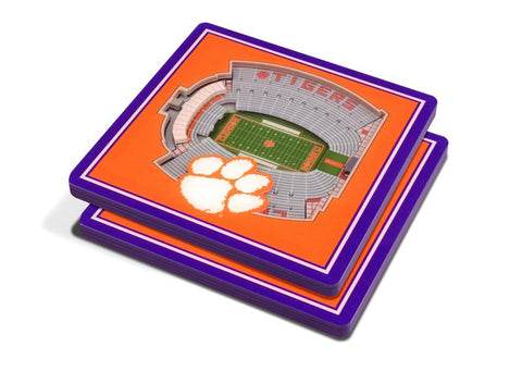 NCAA Clemson Tigers 3D StadiumViews Coasters