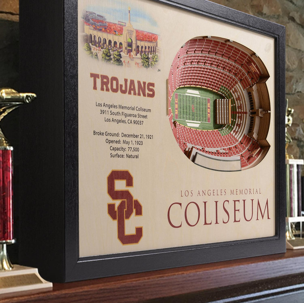USC Trojans 25-Layer StadiumView 3D Wall Art