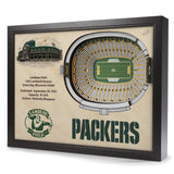 Green Bay Packers 25-Layer StadiumView 3D Wall Art