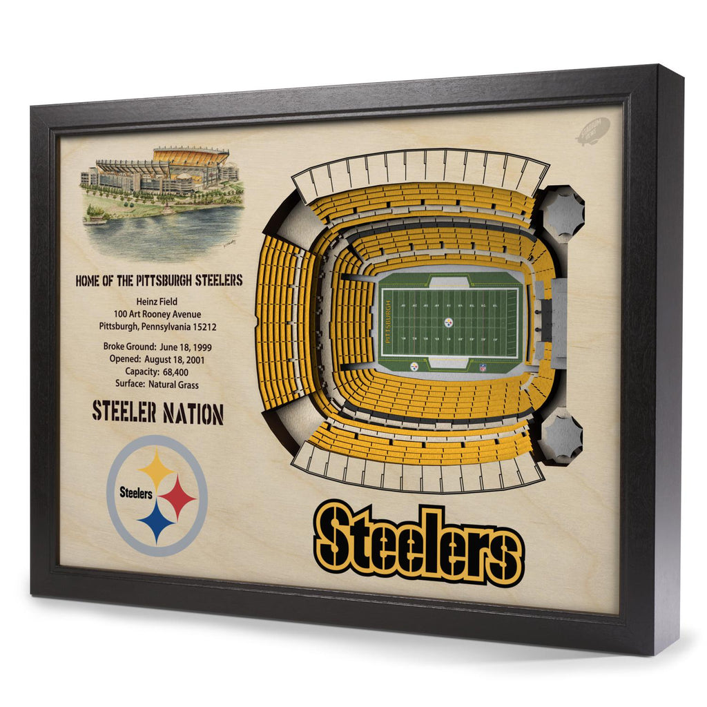 Pittsburgh Steelers 25-Layer StadiumView 3D Wall Art