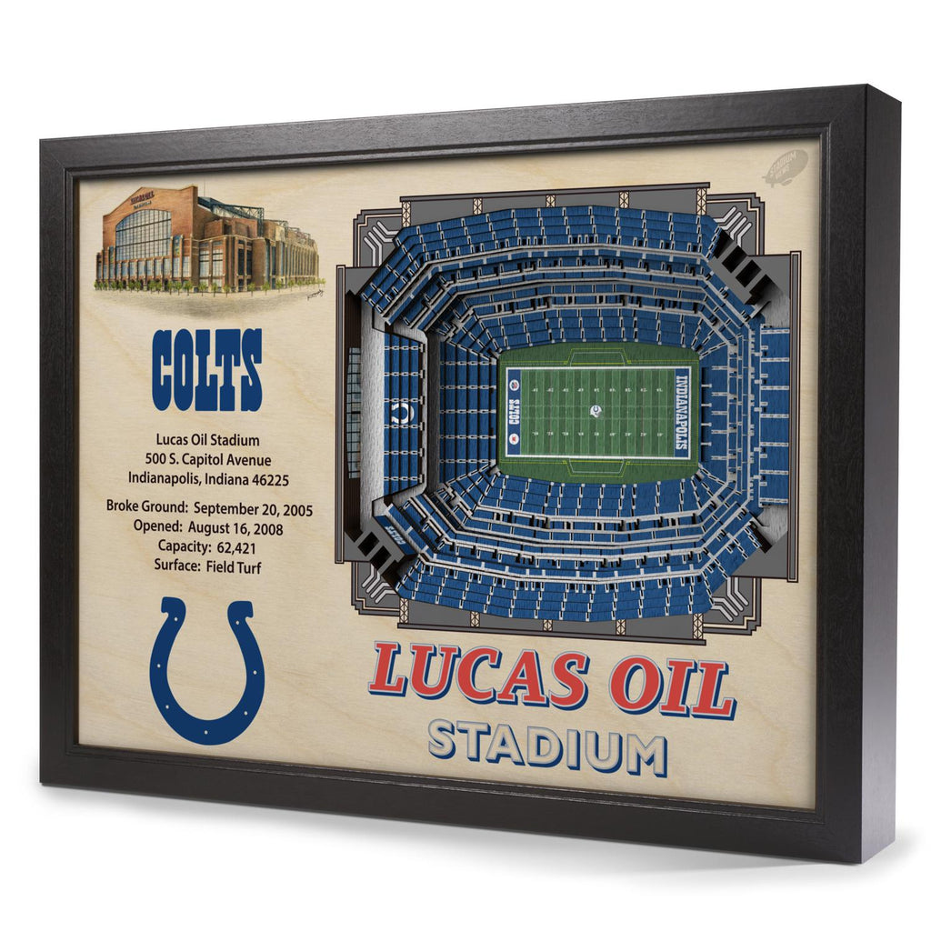Indianapolis Colts 25-Layer StadiumView 3D Wall Art