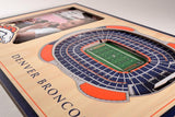 NFL Denver Broncos 3D StadiumViews Picture Frame