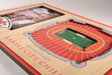 NFL Kansas City Chiefs 3D StadiumViews Picture Frame