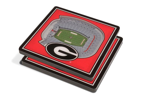 NCAA Georgia Bulldogs 3D StadiumViews Coasters