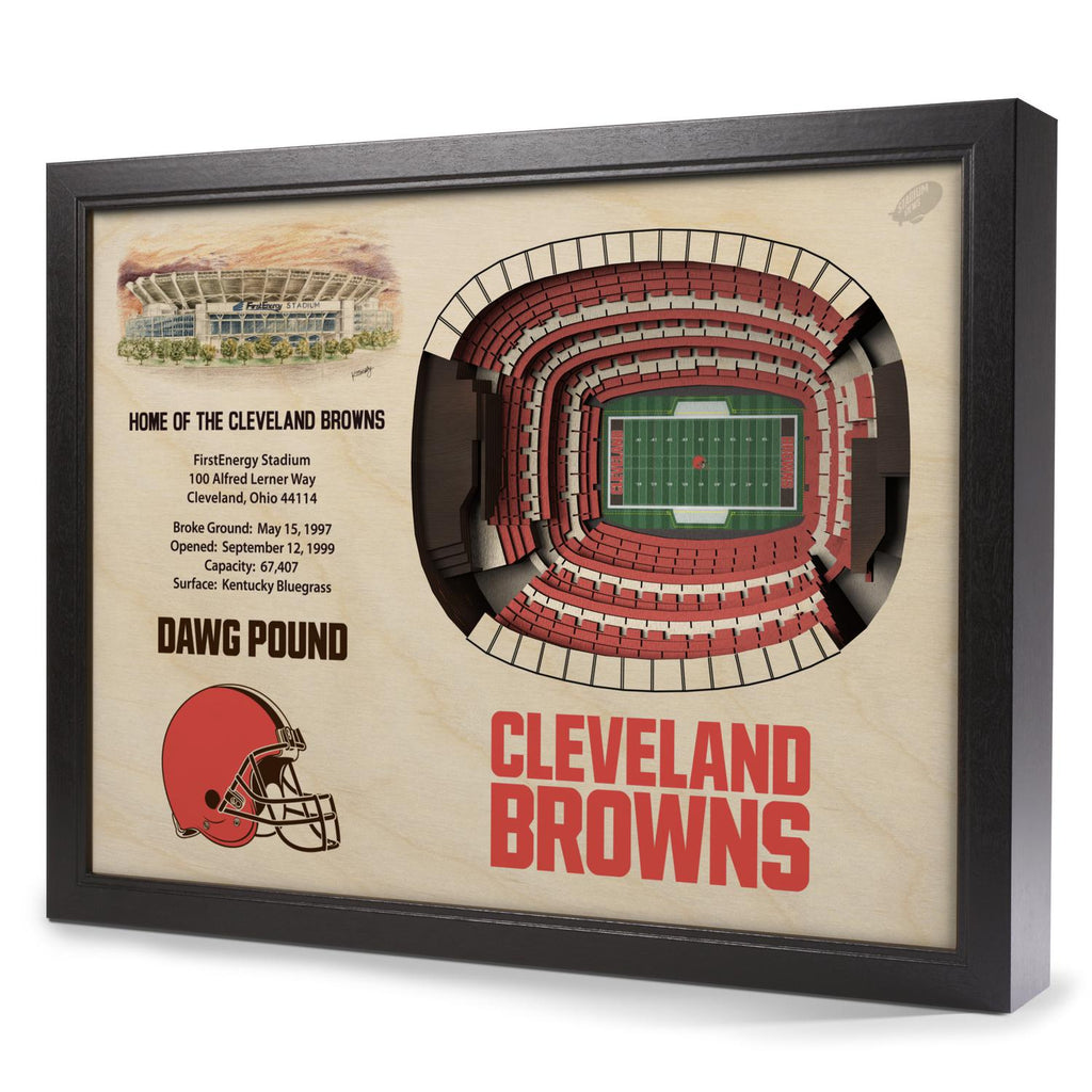Cleveland Browns 25-Layer StadiumView 3D Wall Art
