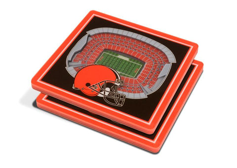 NFL Cleveland Browns 3D StadiumViews Coasters