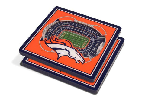 NFL Denver Broncos 3D StadiumViews Coasters