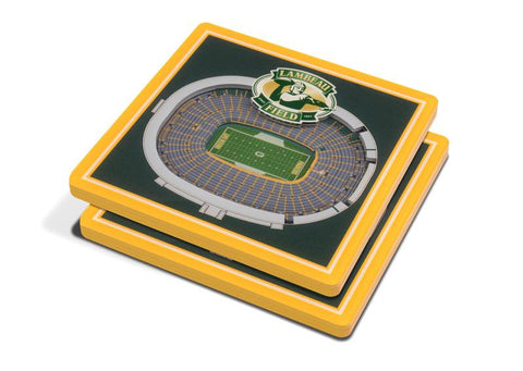 NFL Green Bay Packers 3D StadiumViews Coasters