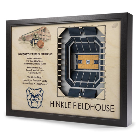 Butler Bulldogs 25-Layer StadiumView 3D Wall Art