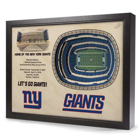 New York Giants 25-Layer StadiumView 3D Wall Art