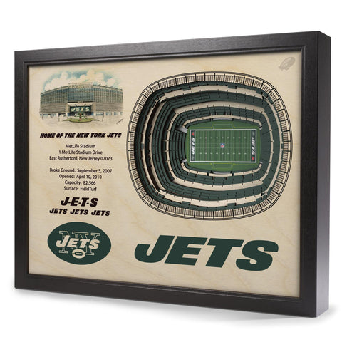 New York Jets 25-Layer StadiumView 3D Wall Art