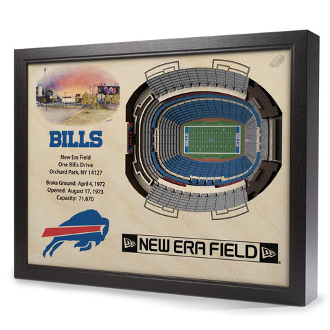 Buffalo Bills 25-Layer StadiumView 3D Wall Art