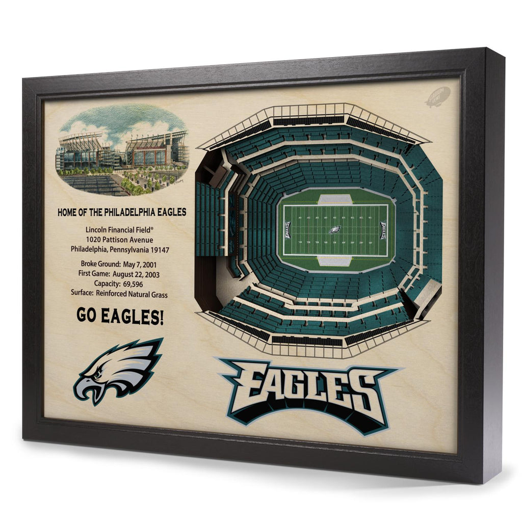 Philadelphia Eagles 25-Layer StadiumView 3D Wall Art