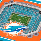 NFL Miami Dolphins 3D StadiumViews Coasters