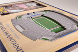 NCAA West Virginia Mountaineers 3D StadiumViews Picture Frame