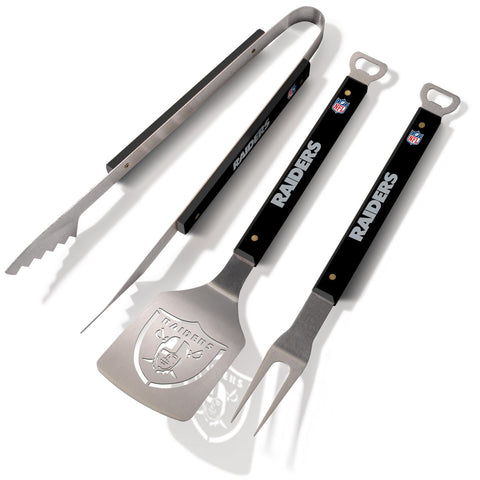 Oakland Raiders Spirit Series 3-Piece BBQ Set