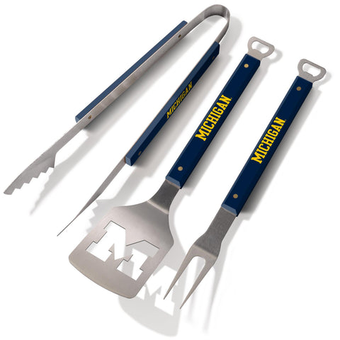 Michigan Wolverines Spirit Series 3-Piece BBQ Set