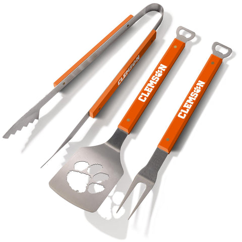 Clemson Tigers Spirit Series 3-Piece BBQ Set