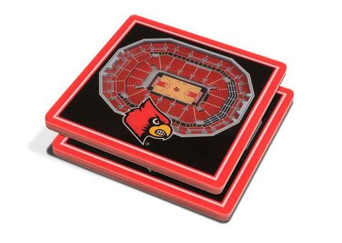 NCAA Louisville Cardinals 3D StadiumViews Coasters