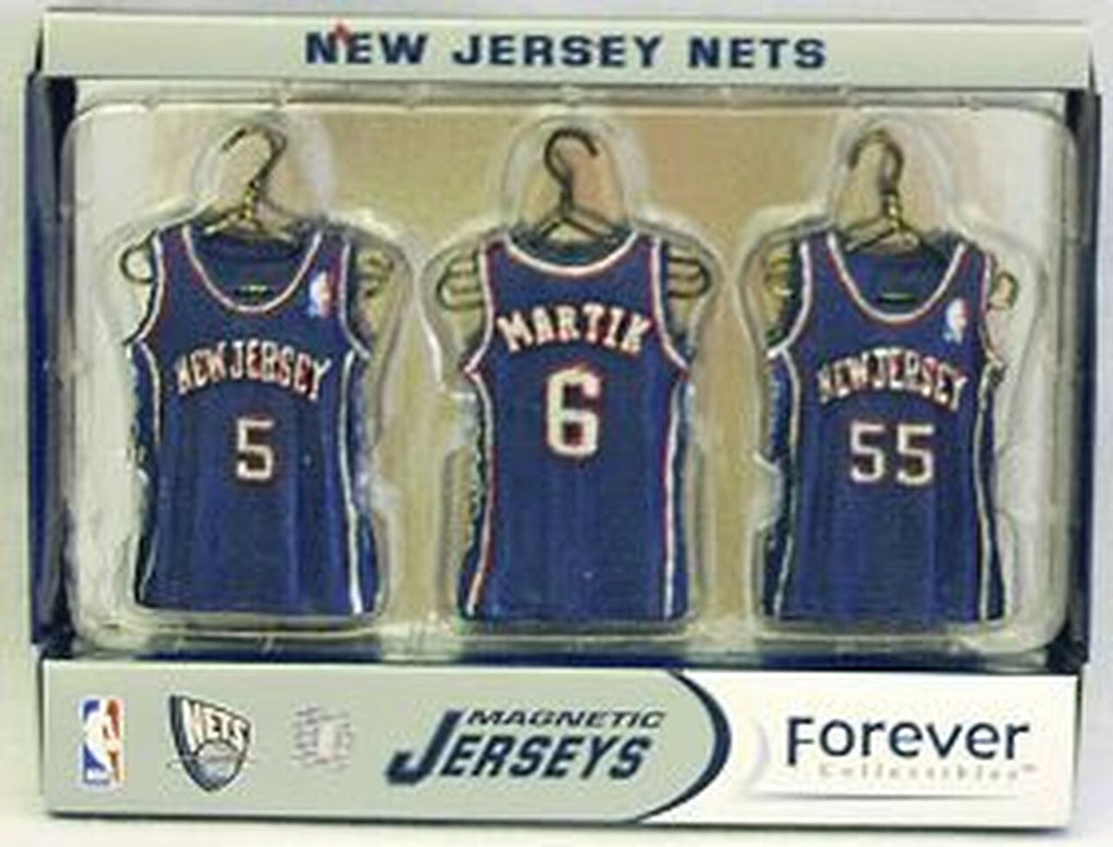 New Jersey Nets Road Jersey Magnet Set 