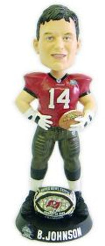 Tampa Bay Buccaneers Brad Johnson Super Bowl 37 Ring Forever Collectibles Bobblehead CO