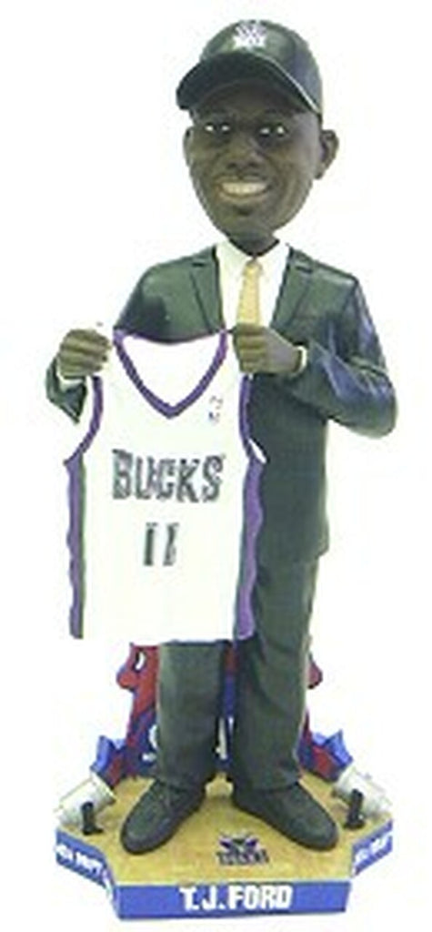 Milwaukee Bucks T.J. Ford Draft Pick Forever Collectibles Bobblehead 