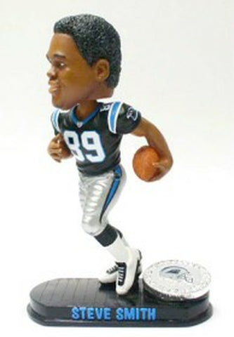 Carolina Panthers Steve Smith Forever Collectibles Black Base Bobblehead 