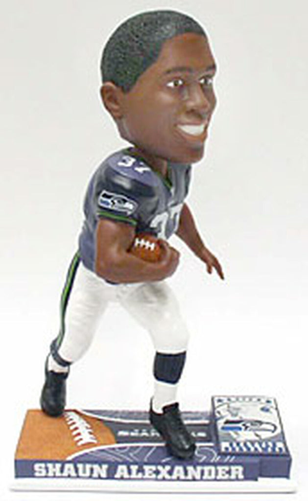 Seattle Seahawks Shaun Alexander Forever Collectibles On Field Bobblehead 