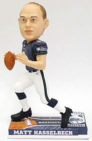 Seattle Seahawks Matt Hasselbeck Forever Collectibles On Field Bobblehead 