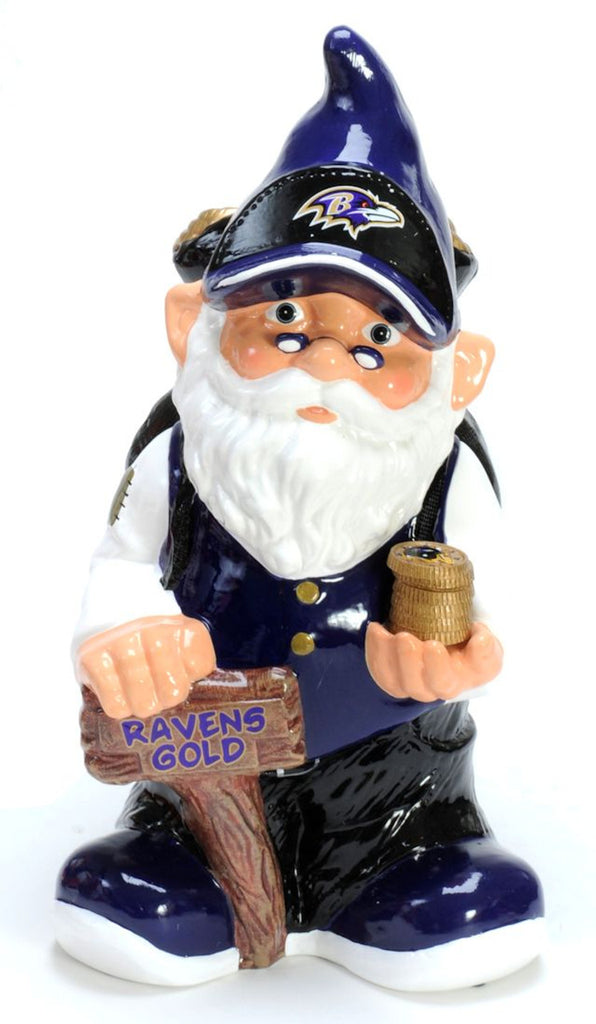 Baltimore Ravens Garden Gnome Coin Bank